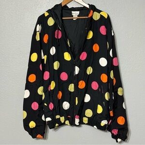 Herrera Collection Vintage Black with Large Multi-Colored Dots - Size One Size